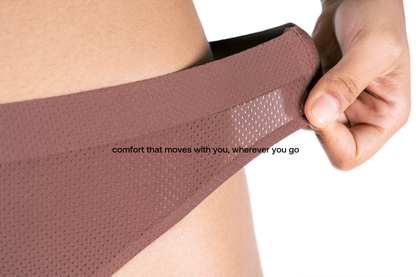 Venin de Fluer Wide Crotch Perforated Thong Panties - 3 Counts